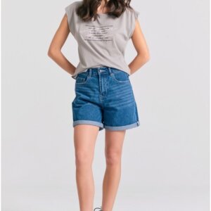 FUNKY BUDDHA T-SHIRT ΓΥΝΑΙΚΕΙΟ ELEPHANT FBL011-182-04 REGULAR FIT