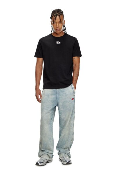 DIESEL T-SHIRT ΑΝΔΡΙΚΟ ΜΑΥΡΟ A17780-0CLBR-9XX T-ADJUST-0D REGULAR FIT