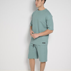 BODYMAX T-SHIRT ΑΝΤΡΙΚΟ ΜΕΝΤΑ ΠΛΕΞΗ WAFFLE PR-9006 REGULAR FIT