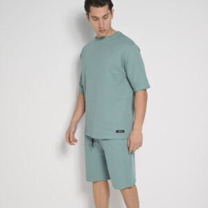 BODYMAX T-SHIRT ΑΝΤΡΙΚΟ ΜΕΝΤΑ ΠΛΕΞΗ WAFFLE PR-9006 REGULAR FIT