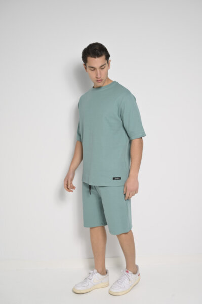 BODYMAX T-SHIRT ΑΝΤΡΙΚΟ ΜΕΝΤΑ ΠΛΕΞΗ WAFFLE PR-9006 REGULAR FIT