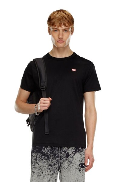 DIESEL T-SHIRT ΑΝΔΡΙΚΟ ΜΑΥΡΟ A14819-0SKAF-9XX T-MIEGOR-K77 REGULAR FΙT