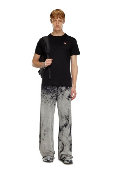 DIESEL T-SHIRT ΑΝΔΡΙΚΟ ΜΑΥΡΟ A14819-0SKAF-9XX T-MIEGOR-K77 REGULAR FΙT