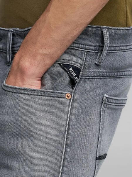 REPLAY JEAN ΑΝΔΡΙΚΟ ΓΚΡΙ WILLBI M1008R.000.739962.096 REGULAR SLIM FIT