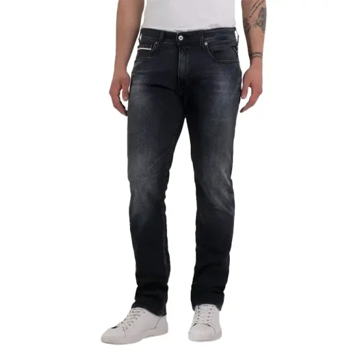 REPLAY JEAN ΑΝΔΡΙΚΟ ΜΑΥΡΟ GROVER MA972.000.103C36.097 STRAIGHT FIT