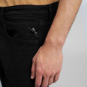 REPLAY JEAN ΑΝΤΡΙΚΟ ΜΑΥΡΟ ANBASS M914.000.80693C1.098 SLIM FIT