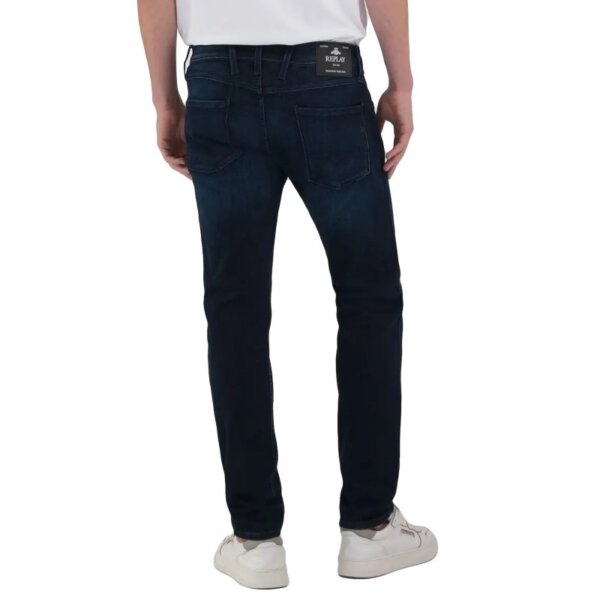 REPLAY JEAN ΑΝΔΡΙΚΟ ΜΠΛΕ ΣΚΟΥΡΟ ANBASS M914.000.41A 781.007 SLIM FIT