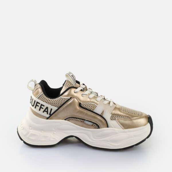 BUFFALO SNEAKER ΓΥΝΑΙΚΕΙΟ YUNO 1636472 CREAM/GOLD/BLACK