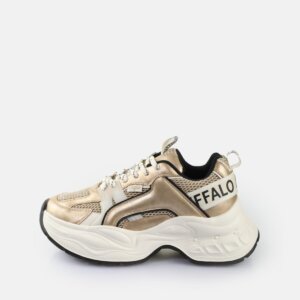 BUFFALO SNEAKER ΓΥΝΑΙΚΕΙΟ YUNO 1636472 CREAM/GOLD/BLACK