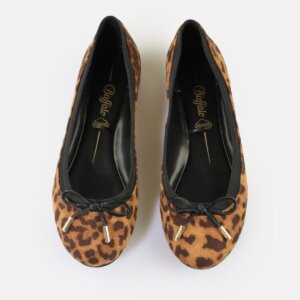 BUFFALO ΜΠΑΛΑΡΙΝΑ BALLET OG 1620041 BLACK/BROWN LEO