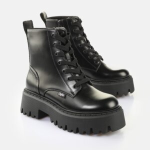 BUFFALO ΑΡΒΥΛΑΚΙ ΓΥΝΑΙΚΕΙΟ ΜΑΥΡΟ ASPEN LACE UP 1622588
