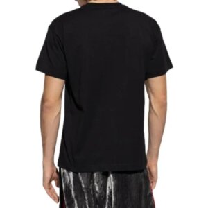 DIESEL T-SHIRT ΑΝΔΡΙΚΟ ΒΑΜΒΑΚΕΡΟ ΜΑΥΡΟ A19436-0PLAT-9XX T-NORM-T6 REGULAR