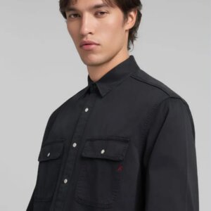 REPLAY ΠΟΥΚΑΜΙΣΟ ΑΝΔΡΙΚΟ OXFORD ΜΑΥΡΟ M4147.000.84762G.098 REGULAR FIT