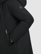 KHUJO JACKET PARKA ΓΥΝΑΙΚΕΙΟ MIDI ΜΑΥΡΟ YAKK3 1269CO253 200-BLACK REGULAR FIT