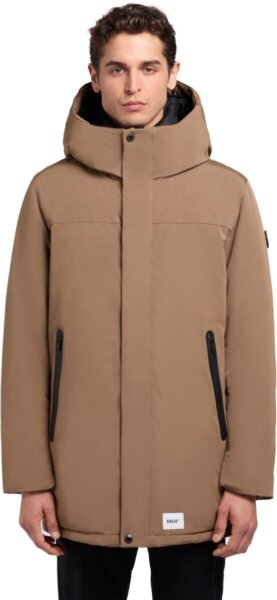 KHUJO JACKET PARKA ΑΝΔΡΙΚΟ MIDI ΚΑΦΕ KANN 2246JK253 563-RUS-BRO REGULAR FIT
