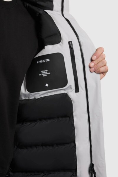 KHUJO JACKET PARKA ΑΝΔΡΙΚΟ MIDI ΓΚΡΙ KANN 2246JK253 290-PLA-GRY REGULAR FIT