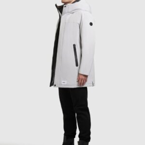 KHUJO JACKET PARKA ΑΝΔΡΙΚΟ MIDI ΓΚΡΙ KANN 2246JK253 290-PLA-GRY REGULAR FIT