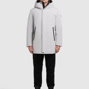 KHUJO JACKET PARKA ΑΝΔΡΙΚΟ MIDI ΓΚΡΙ KANN 2246JK253 290-PLA-GRY REGULAR FIT