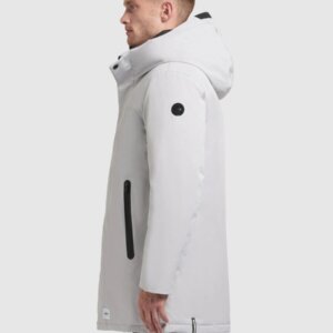 KHUJO JACKET PARKA ΑΝΔΡΙΚΟ MIDI ΓΚΡΙ KANN 2246JK253 290-PLA-GRY REGULAR FIT