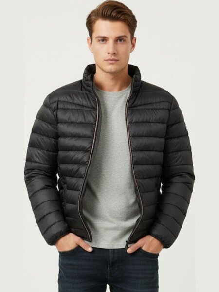 BLEND JACKET ΑΝΔΡΙΚΟ ULTRALIGHT ΜΑΥΡΟ BHBROMSEY 20718642-194007 REGULAR FIT