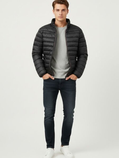 BLEND JACKET ΑΝΔΡΙΚΟ ULTRALIGHT ΜΑΥΡΟ BHBROMSEY 20718642-194007 REGULAR FIT