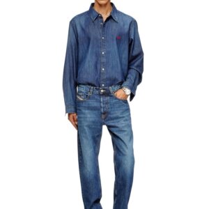 DIESEL ΠΟΥΚΑΜΙΣΟ DENIM ΜΠΛΕ A03534-0DBDB-01 D-SIMPLY REGULAR FIT