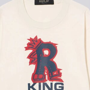 REPLAY T-SHIRT ΜΑΚΡΥΜΑΝΙΚΟ ΠΑΙΔΙΚΟ ΛΕΥΚΟ SB7126.050.23700.562 REGULAR FIT