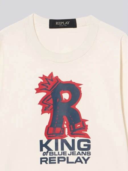 REPLAY T-SHIRT ΜΑΚΡΥΜΑΝΙΚΟ ΠΑΙΔΙΚΟ ΛΕΥΚΟ SB7126.050.23700.562 REGULAR FIT