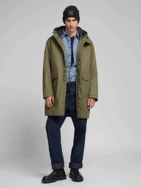 REPLAY JACKET ΑΝΔΡΙΚΟ ΧΑΚΙ ΜΑΚΡΥ M8477.000.85316.317 REGULAR FIT