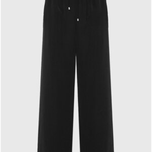 FUNKY BUDDHA ΠΑΝΤΕΛΟΝΑ WIDE LEG ΓΥΝΑΙΚΕΙΑ ΜΑΥΡΗ FBL012-135-02 COMFORT FIT