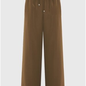 FUNKY BUDDHA ΠΑΝΤΕΛΟΝΑ WIDE LEG ΓΥΝΑΙΚΕΙΑ ΚΑΦΕ FBL012-135-02 COMFORT FIT