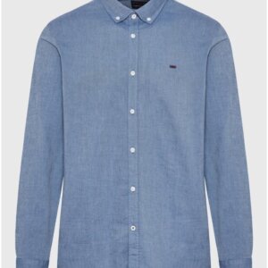 FUNKY BUDDHA ΠΟΥΚΑΜΙΣΟ ΑΝΔΡΙΚΟ OXFORD INDIGO MEL FBM012-001-05 REGULAR FIT