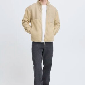 BLEND ΖΑΚΕΤΑ FLEECE ΑΝΔΡΙΚΗ ΜΠΕΖ BHEVON 20718652-141107 REGULAR FIT