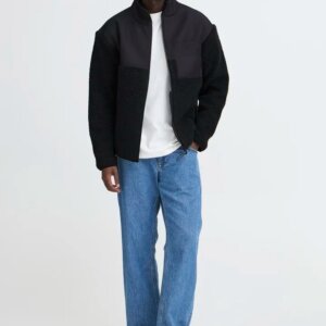 BLEND ΖΑΚΕΤΑ FLEECE ΑΝΔΡΙΚΗ ΜΑΥΡΗ BHEVON 20718652-194007 REGULAR FIT