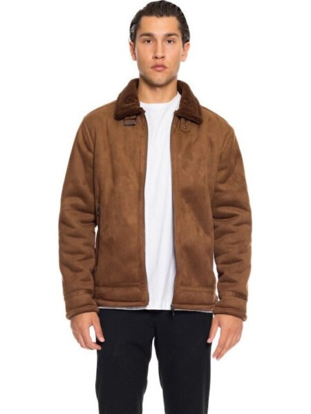 SPLENDID JACKET ΜΟΥΤΟΝ ΑΝΤΡΙΚΟ ΚΑΦΕ-CAMEL 52-201-027 REGULAR FIT