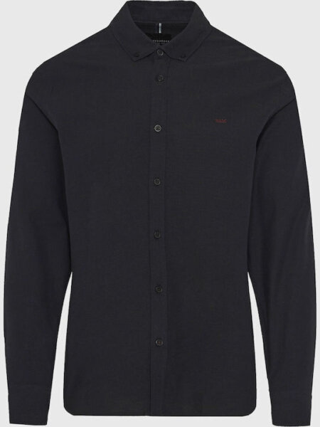 FUNKY BUDDHA ΠΟΥΚΑΜΙΣΟ ΑΝΔΡΙΚΟ OXFORD ΜΑΥΡΟ FBM012-002-05 REGULAR FIT