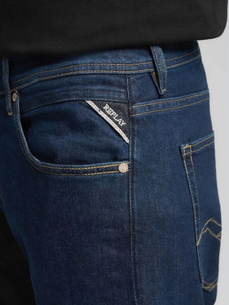 REPLAY JEAN ΑΝΔΡΙΚΟ ΜΠΛΕ ΣΚΟΥΡΟ GROVER MA972.000.573920.007 STRAIGHT FIT