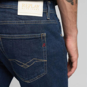 REPLAY JEAN ΑΝΔΡΙΚΟ ΜΠΛΕ ΣΚΟΥΡΟ GROVER MA972.000.573920.007 STRAIGHT FIT