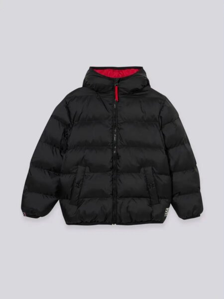 REPLAY JACKET ΠΑΙΔΙΚΟ ΜΑΥΡΟ-ΚΟΚΚΙΝΟ ΔΙΠΛΗΣ ΩΨΕΩΣ SB8220.050.89122.656 REGULAR FIT