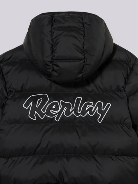 REPLAY JACKET ΠΑΙΔΙΚΟ ΜΑΥΡΟ-ΚΟΚΚΙΝΟ ΔΙΠΛΗΣ ΩΨΕΩΣ SB8220.050.89122.656 REGULAR FIT