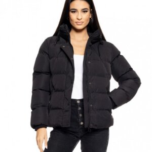 BISTON JACKET ΓΥΝΑΙΚΕΙΟ ΚΟΝΤΟ ΜΑΥΡΟ 50-101-002 REGULAR FIT