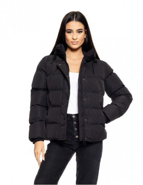 BISTON JACKET ΓΥΝΑΙΚΕΙΟ ΚΟΝΤΟ ΜΑΥΡΟ 50-101-002 REGULAR FIT