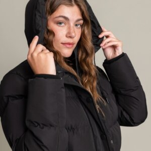 BISTON JACKET ΓΥΝΑΙΚΕΙΟ ΚΟΝΤΟ ΜΑΥΡΟ 50-101-002 REGULAR FIT