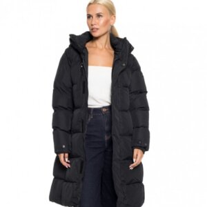 BISTON JACKET ΓΥΝΑΙΚΕΙΟ ΜΑΚΡΥ ΜΑΥΡΟ 52-101-001 REGULAR FIT