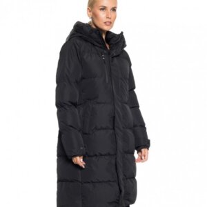 BISTON JACKET ΓΥΝΑΙΚΕΙΟ ΜΑΚΡΥ ΜΑΥΡΟ 52-101-001 REGULAR FIT