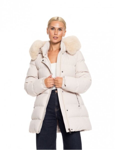 BISTON JACKET ΓΥΝΑΙΚΕΙΟ ΚΟΝΤΟ ΜΠΕΖ 52-101-099 REGULAR FIT