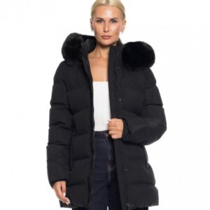 BISTON JACKET ΓΥΝΑΙΚΕΙΟ ΚΟΝΤΟ ΜΑΥΡΟ 52-101-099 REGULAR FIT
