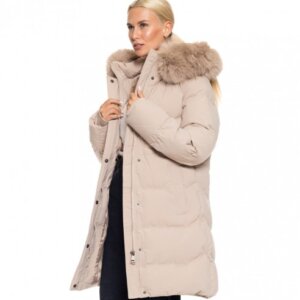 BISTON JACKET ΓΥΝΑΙΚΕΙΟ ΜΑΚΡΥ ΜΠΕΖ 52-101-104 REGULAR FIT
