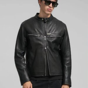 REPLAY JACKET ΔΕΡΜΑΤΙΝΟ ΑΝΔΡΙΚΟ ΜΑΥΡΟ M8497.000.85462.010 REGULAR FIT