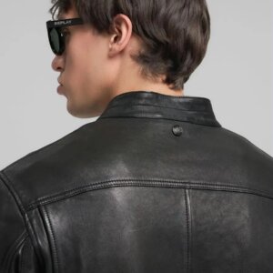 REPLAY JACKET ΔΕΡΜΑΤΙΝΟ ΑΝΔΡΙΚΟ ΜΑΥΡΟ M8497.000.85462.010 REGULAR FIT